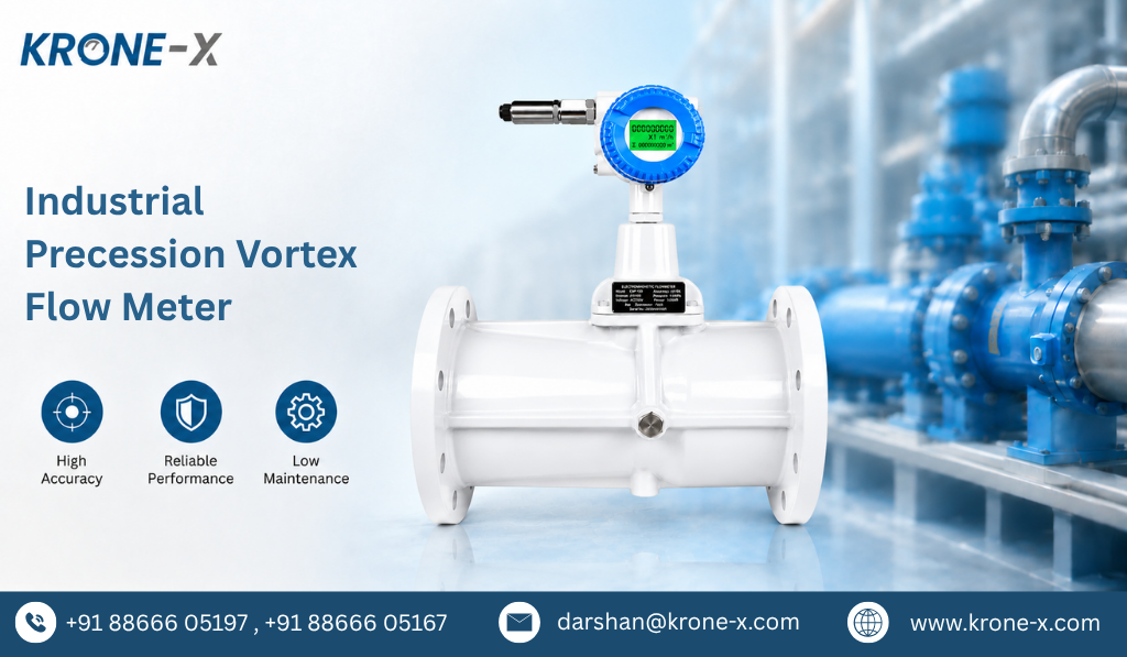 Industrial Precession Vortex Flow Meter