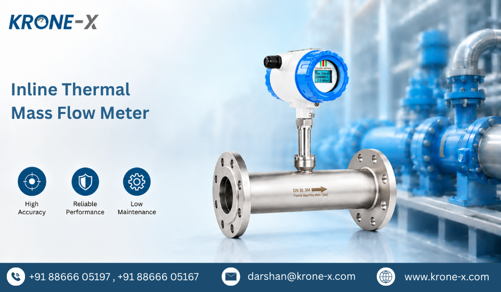 Inline Thermal Mass Flow Meter
