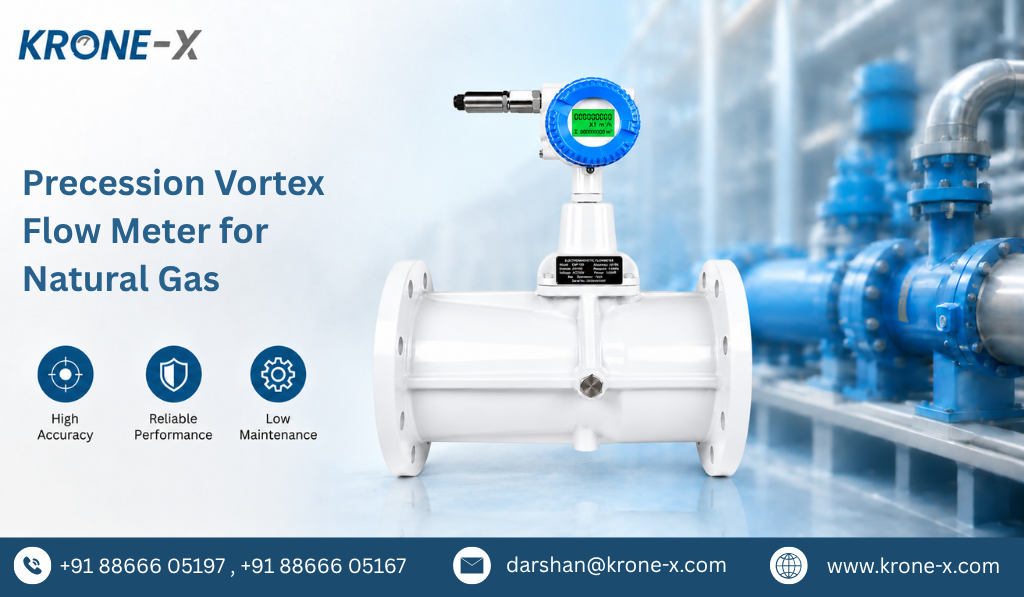 Precession Vortex Flow Meter for Natural Gas