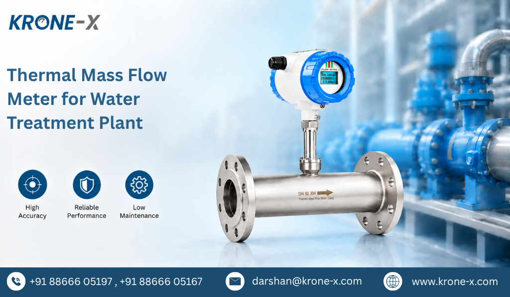 Thermal Mass Flow Meter for Water Treatment Plant