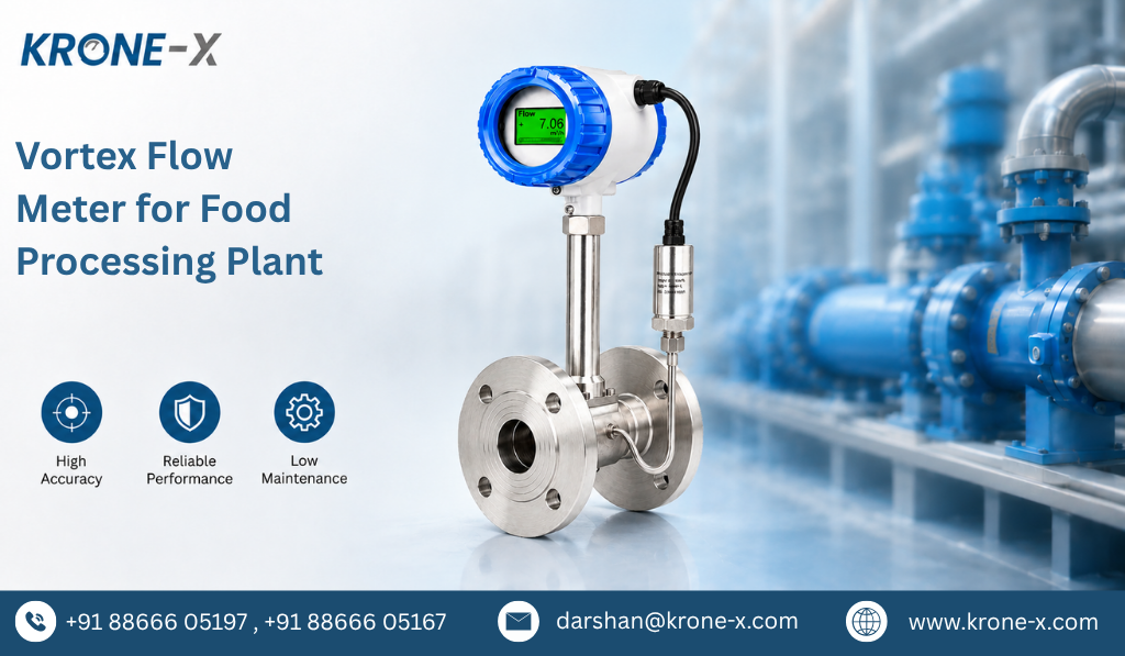 Vortex Flow Meter for Food Processing Plant